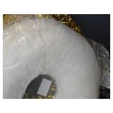 24" Faux Fur Christmas Wreath