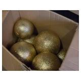 Lot of (1 Box) Christmas Ball Ornaments (assorted)