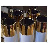 Lot of (5) Ceramic Table Vase 4" x 12"