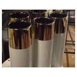 Lot of (5) Ceramic Table Vase 4" x 12"