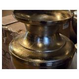 Lot of (1) Aluminum Decorative Table Vase 11" x 16 1/2"