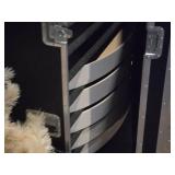 Lot of (2) Display Table with Metal Base 47" x 25 1/2" x 29 1/2" (white) (oval)