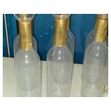 Lot of (6) Glass Bottle Vase 3 1/2" x 14 1/2"