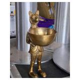 12" Eloise The Fox theme Dish Stand | Metal with Brass-Gold Finish