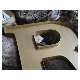 Metal Letter R 21" x 20"