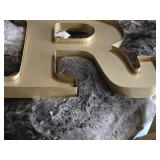 Metal Letter R 21" x 20"