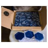 (5) Tile Sheets 11-1/2" x 11-1/2", (36) Acrylic Plastic Mirror Stickers 3-1/4" x 3-1/4"