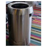 27" Stainless Steel Finish Metal Trash Can