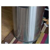 27" Stainless Steel Finish Metal Trash Can