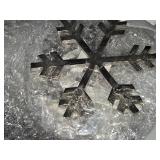 Lot of (~20) 6" Metal Snowflake Ornaments