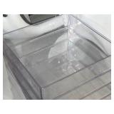 Lot of (5) Stackable Plastic Storage Containers