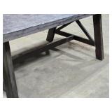 Outdoor Picnic / Dining Table Resin Top / Wood Frame 6-1/2