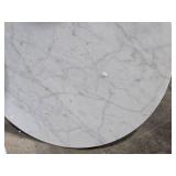 Marble Top Pedestal Table 21" x 20"