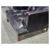Four Hands Dylan Mid-Century Leather with Blind Tufting Arm Chair