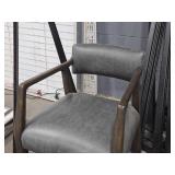 40" Padded Wood Bar Chair by Keagan