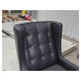 Faux Leather Lounge Armchair - Blblioteca by Sunpan