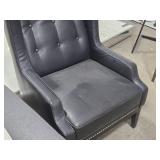 Faux Leather Lounge Armchair - Blblioteca by Sunpan
