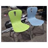Lot of (2) Flow Chair with Chrome-Plated Legs - Berries by Jonti-Craft