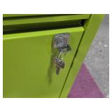 Bisley Metal Locking File Cabinet 3-drawer and Key