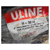 Uline 8" Pneumatic Rigid Caster H-3614