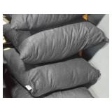 Lot of (4) 13" Cloth Covered Throw Pillow by Thymo (black)