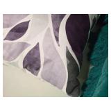 Calitime Cozy 16" Fleece Falling Dahlia Floral Flower Petals pattern Covered Throw Pillow