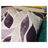 Calitime Cozy 16" Fleece Falling Dahlia Floral Flower Petals pattern Covered Throw Pillow