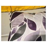 Calitime Cozy 16" Fleece Falling Dahlia Floral Flower Petals pattern Covered Throw Pillow