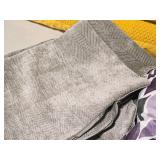 Lot of (5) Throw Pillow Covers with Herringbone pattern 24" x 13" (grey)
