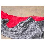 Lot of (2) Crystalene Fabric Stage Curtains 10