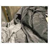 Lot of (3) Crystalene Fabric Stage Curtains (black/silver)