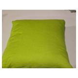 14" Covered Throw Pillow (lime green)