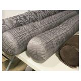 Lot of (2) Bolster Pillow with Geometric pattern 5