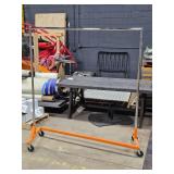 Rolling Z-Rack Clothes Rack 64" x 24" x 71"