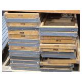 Lot of (5) Wood Top / Metal Frame Folding Tables by Brede 8