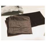 Lot of (4) 20" Cotton Velvet Throw Pillow Covers - Sanela by Ikea (dark brown)