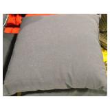 Lot of (3) 16" Cotton Covered Throw Pillow (navy blue)