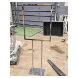 Lot of (5) Metal Retail Display Sign on Stand