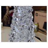 Battery-Powered Plastic Lighted Christmas Tree Table Décor 7" x 24" (clear)