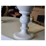 Lot of (1) Resin Decorative Floor Vase 11" x 40" (white)
