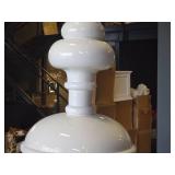 Lot of (1) Resin Decorative Floor Vase 13" x 48" (white)