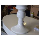 Lot of (1) Resin Decorative Floor Vase 13" x 48" (white)