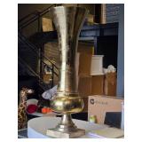 Lot of (1) Metal Decorative Floor Vase - Majesty by Accent Décor 12" x 38" (gold)