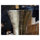 Lot of (1) Metal Decorative Floor Vase - Majesty by Accent Décor 12" x 38" (gold)