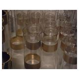 Lot of (4) Glass Cylinder Vase / Hurricane 4" x 14"