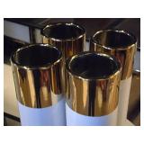 Lot of (4) Ceramic Table Vase 4" x 12"
