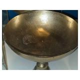 Metal Pedestal Bowl / Compote Bowl / Vase 12" x 12"