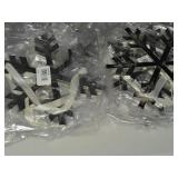 Lot of (~20) 8" Metal Snowflake Ornaments