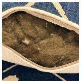 Navy Blue Throw Pillows with White Geometric Pattern - Set of 2