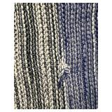 KAS Knit Throw Pillows 2-Pack Blue & White Stripe - Polyester Fill
